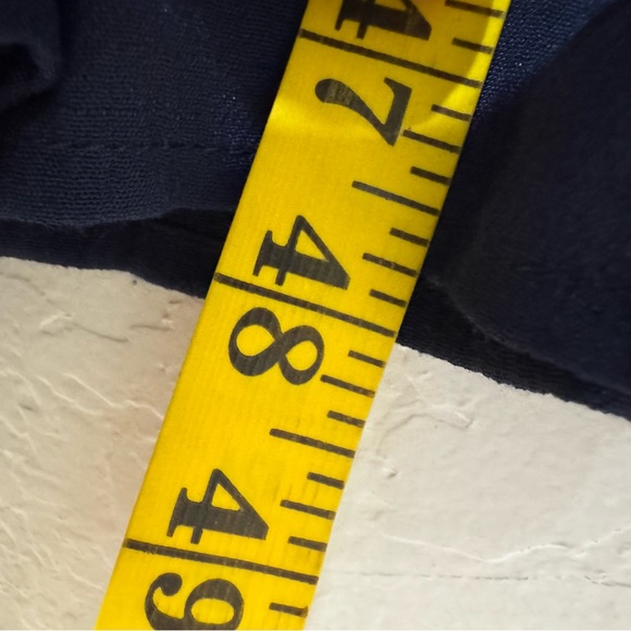 NWT Nanette Lepore Caribbean Texture Navy Blue Midi Dress Women's 10 *NO Belt - Picture 14 of 14